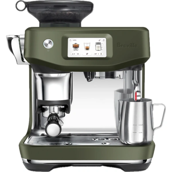 Breville the barista touch impress espresso machine bes881olt (olive tapenade)