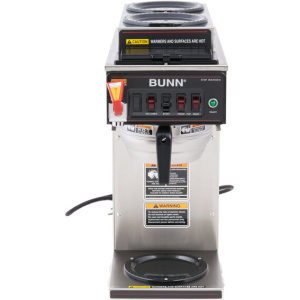 Bunn 12950.0217 CWTF15-3 Automatic 12 Cup Coffee Brewer with 2 Upper Warmers, 1 Lower Warmer, and Stainless Steel Funnel