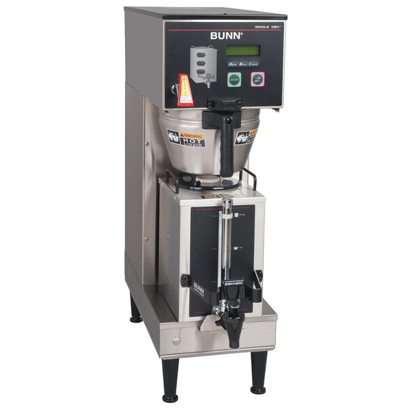 Bunn 33600.0029 BrewWISE Single Soft Heat DBC Brewer with Lower Faucet - 120V, 1900W