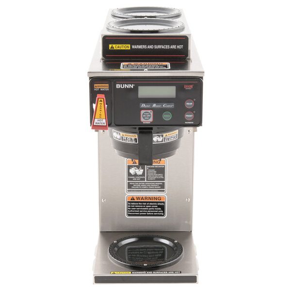 Bunn 38700.0000 axiom 15-3 automatic coffee brewer with 1 lower and 2 upper warmers