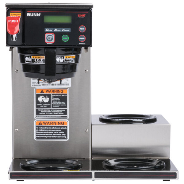 Bunn 38700.0002 axiom 15-3 automatic coffee brewer with 3 lower warmers