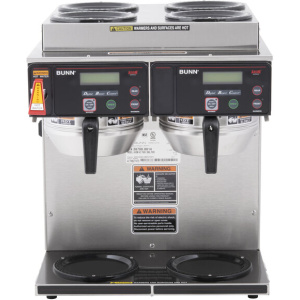 Bunn 38700.0014 Axiom 4/2 Twin 12 Cup Automatic Coffee Brewer with 4 Upper and 2 Lower Warmers