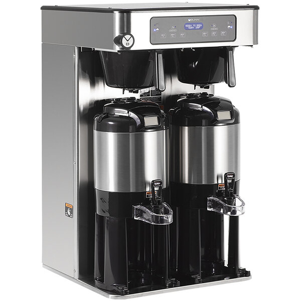 Bunn 53200.0101 ICB Twin Tall Infusion Series Stainless Steel Automatic Coffee Brewer - 120/240V, 6000W