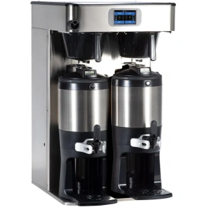 Bunn 53400.0101 ICB Twin Tall Platinum Edition Infusion Series Black / Silver Twin Automatic Coffee Brewer