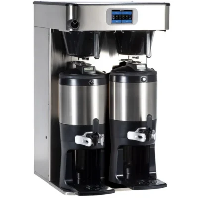 Bunn 53400.0101 ICB Twin Tall Platinum Edition Infusion Series Black / Silver Twin Automatic Coffee Brewer