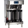 Bunn 53600.0100 ICB Twin SH Platinum Edition Infusion Series Black / Silver Twin Automatic Coffee Brewer with Wireless Server Monitoring