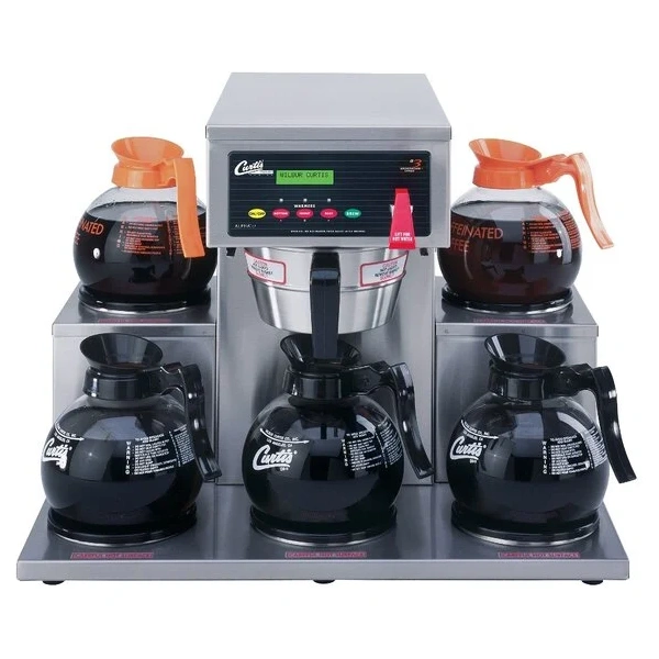 Curtis 12 cup coffee brewer with 5 lower warmers
