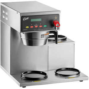 Curtis ALP3GTR12A000 12 Cup Coffee Brewer with 3 Lower Warmers on Right