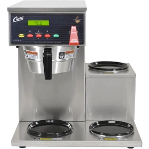 Curtis ALP3GTR63A000 12 Cup Coffee Brewer with 3 Lower Warmers on Right