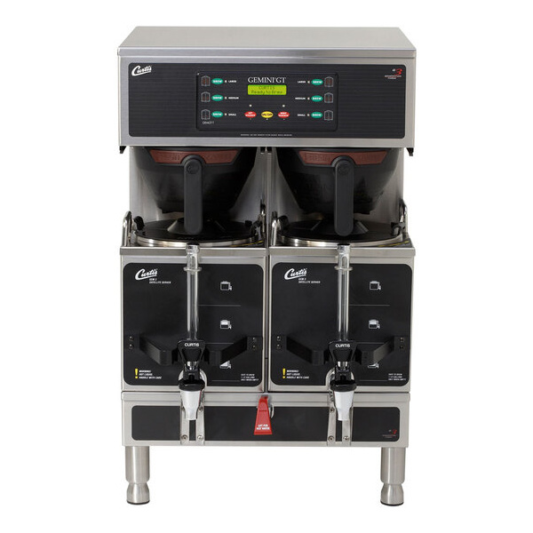 Curtis G3 Gemini Twin 1.5 Gallon Coffee Satellite Brewer - 220V, 3 Phase
