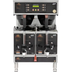 Curtis G4GEMTIF10B1000 Gemini Stainless Steel Twin Satellite Coffee Brewer with IntelliFresh