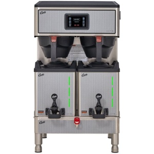 Curtis G4GEMXTIFT10A1000 G4 Gemini IntelliFresh Twin 1.5 Gallon Coffee Brewer with 2 FreshTrac Servers