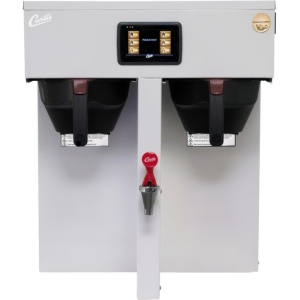 Curtis G4TP1T10W3100 G4 ThermoPro Sky White Twin 1 Gallon Coffee Brewer - 220V