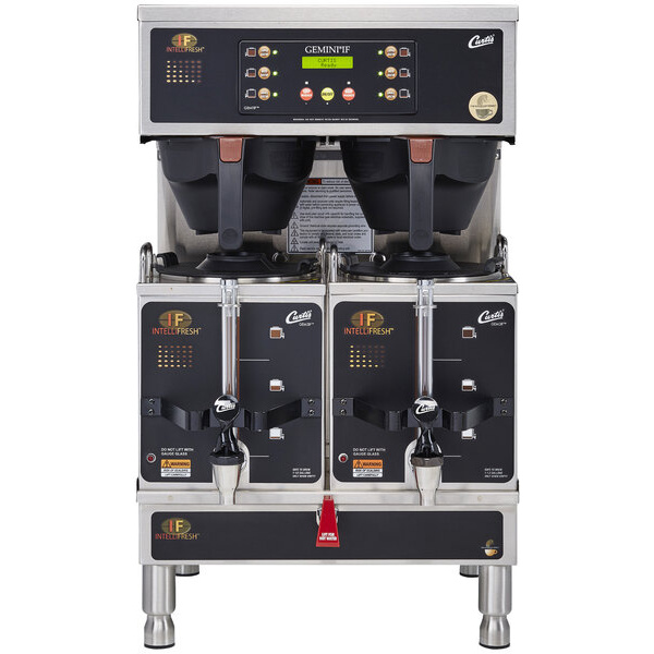 Curtis GEMTIF10A2000 G3 Gemini IntelliFresh Twin 1.5 Gallon Satellite Coffee Brewer - 220V