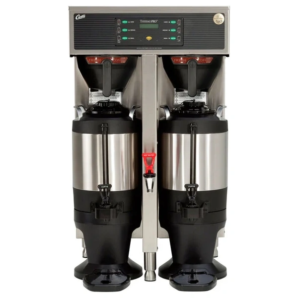 Curtis tp15t10a1500 thermopro twin 3 gallon coffee brewer with shelf