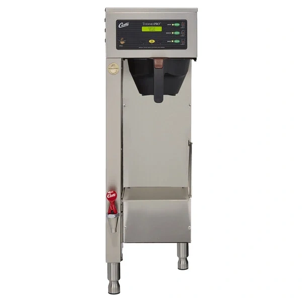 Curtis TP2S10A3500 ThermoPro Single 1.5 Gallon Coffee Brewer with Locking Funnel and Shelf - 4300W, 220V