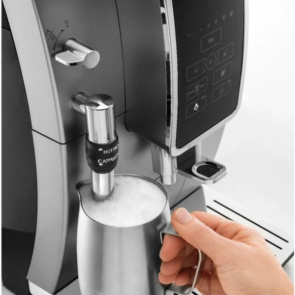Delonghi dinamica with adjustable frothing wand super automatic espresso & coffee machine ecam35025sb (silver) - Image 2