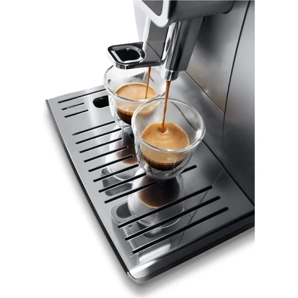 Delonghi dinamica with adjustable frothing wand super automatic espresso & coffee machine ecam35025sb (silver) - Image 3