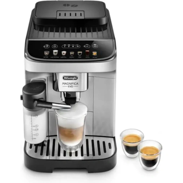 Delonghi magnifica evo with lattecrema system super automatic espresso machine (ecam29084sb)