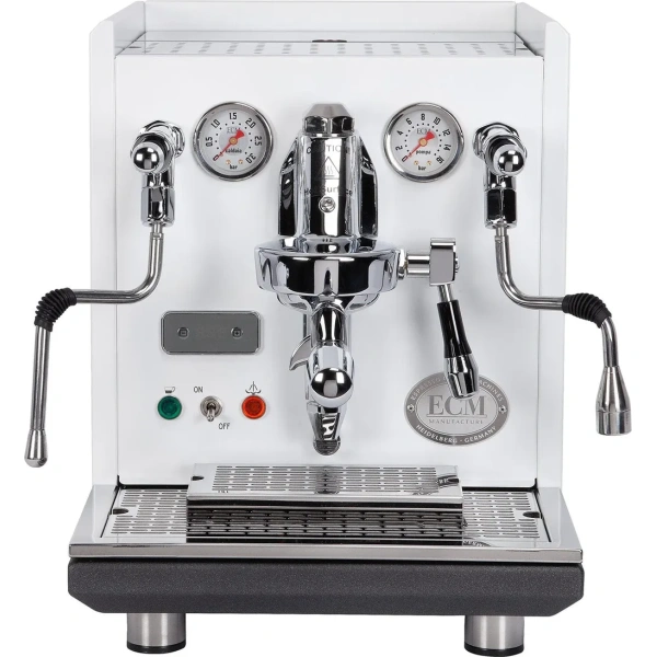 Ecm synchronika espresso machine - dual boiler w/ pid (special edition white)