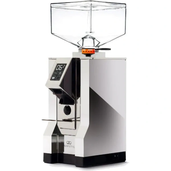 Eureka mignon perfetto burr coffee grinder (chrome)