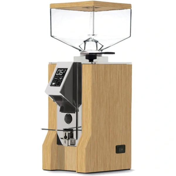 Eureka mignon specialita quiet flat burr coffee grinder (natural oak)