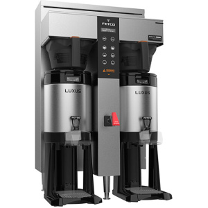 Fetco CBS-1242 Plus Series Twin Automatic Digital Coffee Brewer With Metal Brew Basket - 208/240V, 4600W