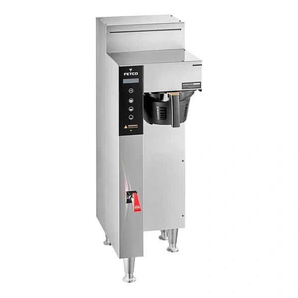 Fetco cbs-1251 plus series single automatic digital coffee brewer with plastic basket