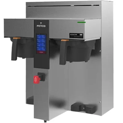 Fetco CBS-2232 NG Series Twin Automatic Digital Coffee Brewer with Metal Brew Basket – 208/240V, 3500-4600W