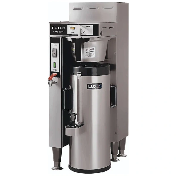 Fetco cbs-51h-15 stainless steel single automatic coffee brewer