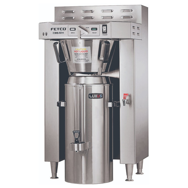 Fetco cbs-61h stainless steel single automatic coffee brewer