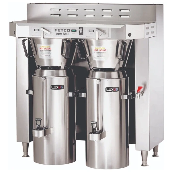 Fetco cbs-62h c62046 stainless steel twin automatic coffee brewer