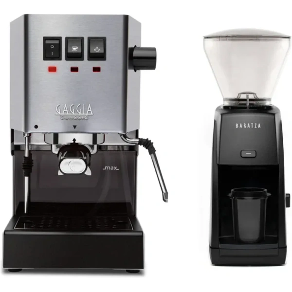 Gaggia classic e24 stainless steel & baratza encore esp grinder