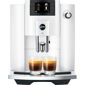 Jura E6 Super Automatic Espresso Machine Piano White (Model 15559)