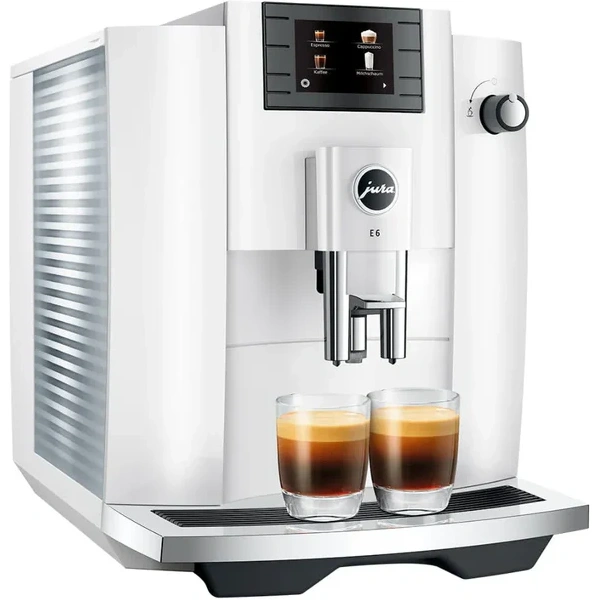 Jura e6 super automatic espresso machine piano white (model 15559) - Image 3