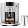 Jura E6 Super Automatic Espresso Machine Platinum - (Model 15465 | Latest Version) with Glass Milk Container