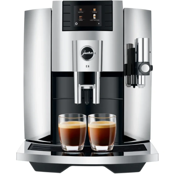Jura e8 chrome automatic coffee machine 15371 open box (4033)