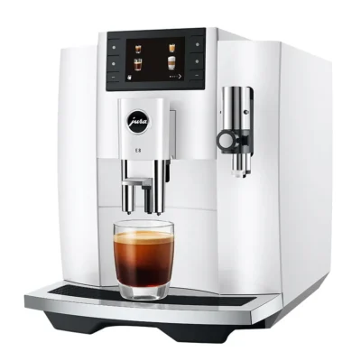 Jura E8 Piano White Automatic Coffee Machine 15683