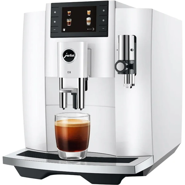Jura E8 Piano White Automatic Coffee Machine 15683