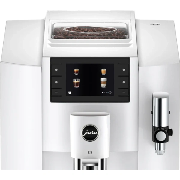 Jura E8 Piano White Automatic Coffee Machine 15683 - Image 3