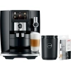 Jura J8 Super Automatic Espresso Machine 15557 Piano Black Bundle: Cool Control 0.6L & Milk Pipe with S.S. Casing—HP3