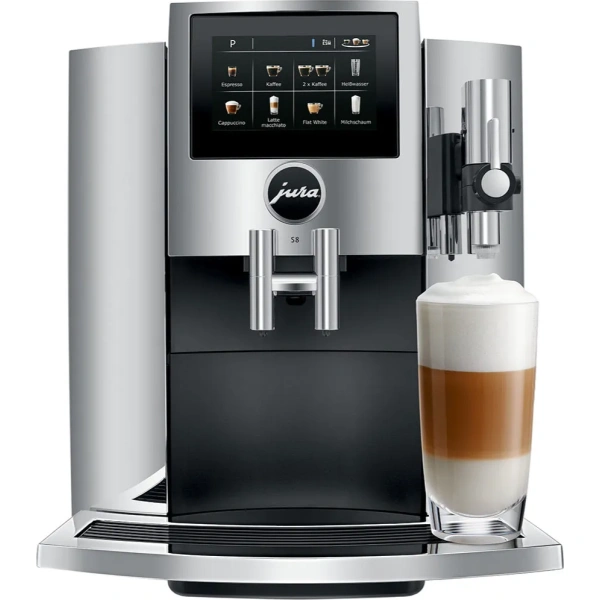Jura s8 super automatic coffee & espresso machine 15212 (chrome)