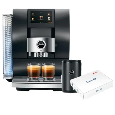 Jura Z10 Diamond Black Super Automatic Espresso Machine Bundle (Jura Black Cool Control 1.0 l and Smart Care Kit)