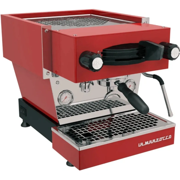 La marzocco linea mini r dual boiler semi-automatic espresso machine (red)