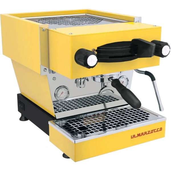 La marzocco linea mini r dual boiler semi-automatic espresso machine (yellow)