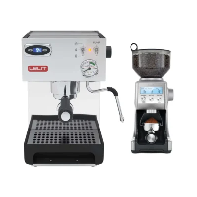 Lelit Anna 2 PL41TEM Espresso Machine with PID (Silver Stainless Steel) & Breville The Smart Grinder Pro