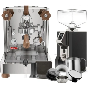 Lelit Bianca 3 PL162T Espresso Machine, Eureka Mignon Specialita Grinder (Matte Black) & Barista Tool