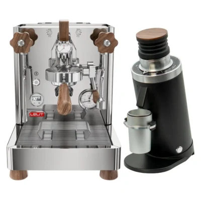 Lelit Bianca 3 PL162T Espresso Machine and DF64 Gen2 With DLC Burrs Grinder (Black)
