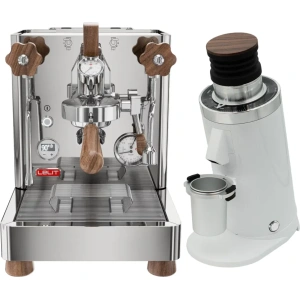 Lelit Bianca 3 PL162T Espresso Machine and DF64 Gen2 With DLC Burrs Grinder (White)