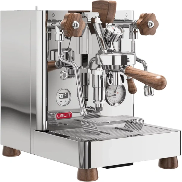 Lelit bianca 3 semi-automatic dual-boiler e61 espresso machine with pid pl162t version 3 (stainless steel)
